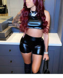 I want to ride Leather Shorts